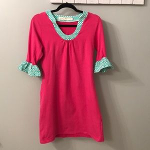 Tracy Negoshian pink dress with accent